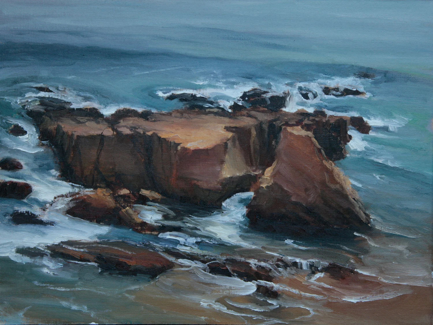 Heisler Park Walk, Laguna Beach, 12 x 16