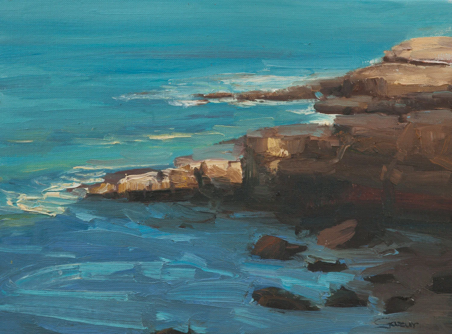 Rocky La Jolla Cove 9x12