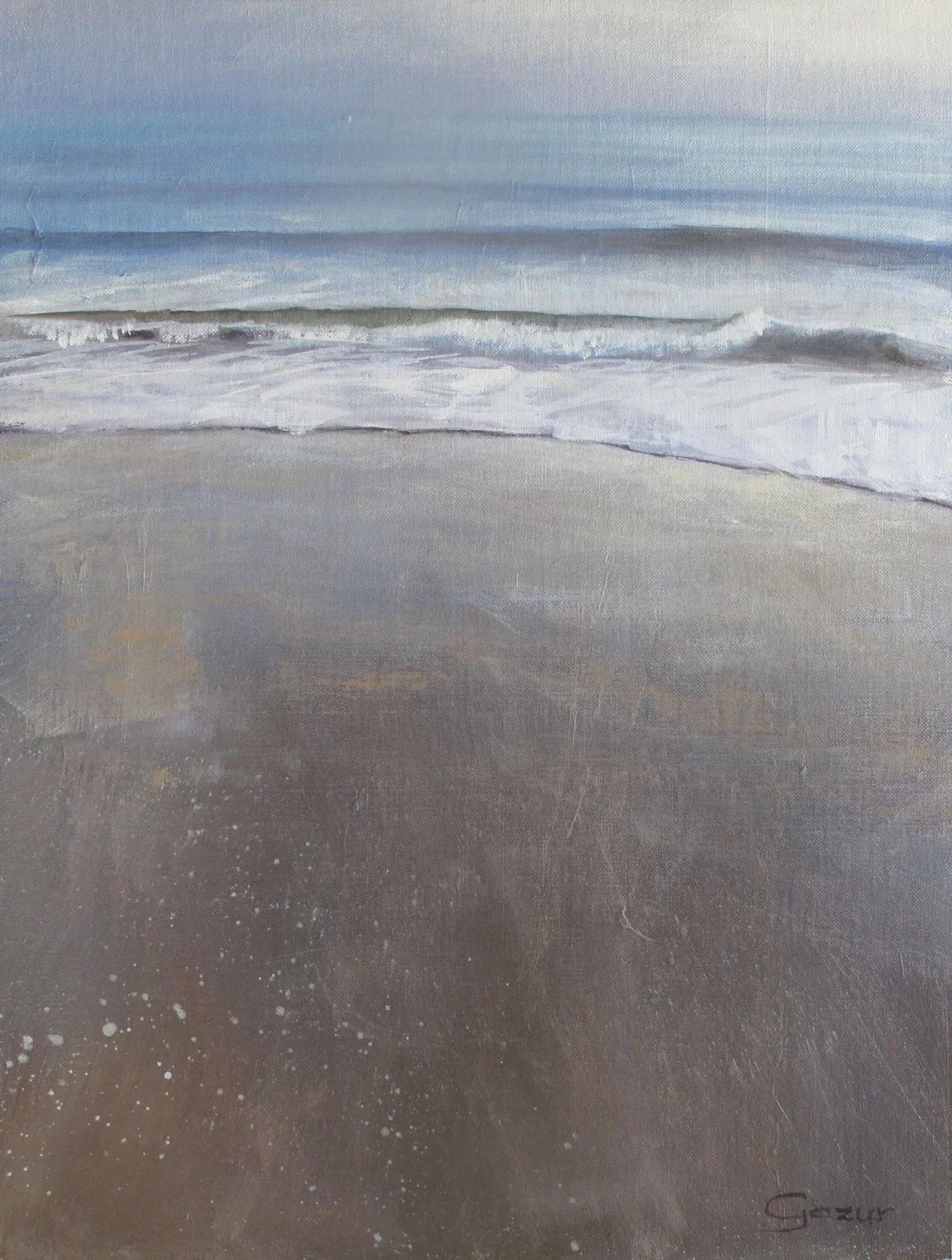Del Mar Beach, San Diego, 12 x 16