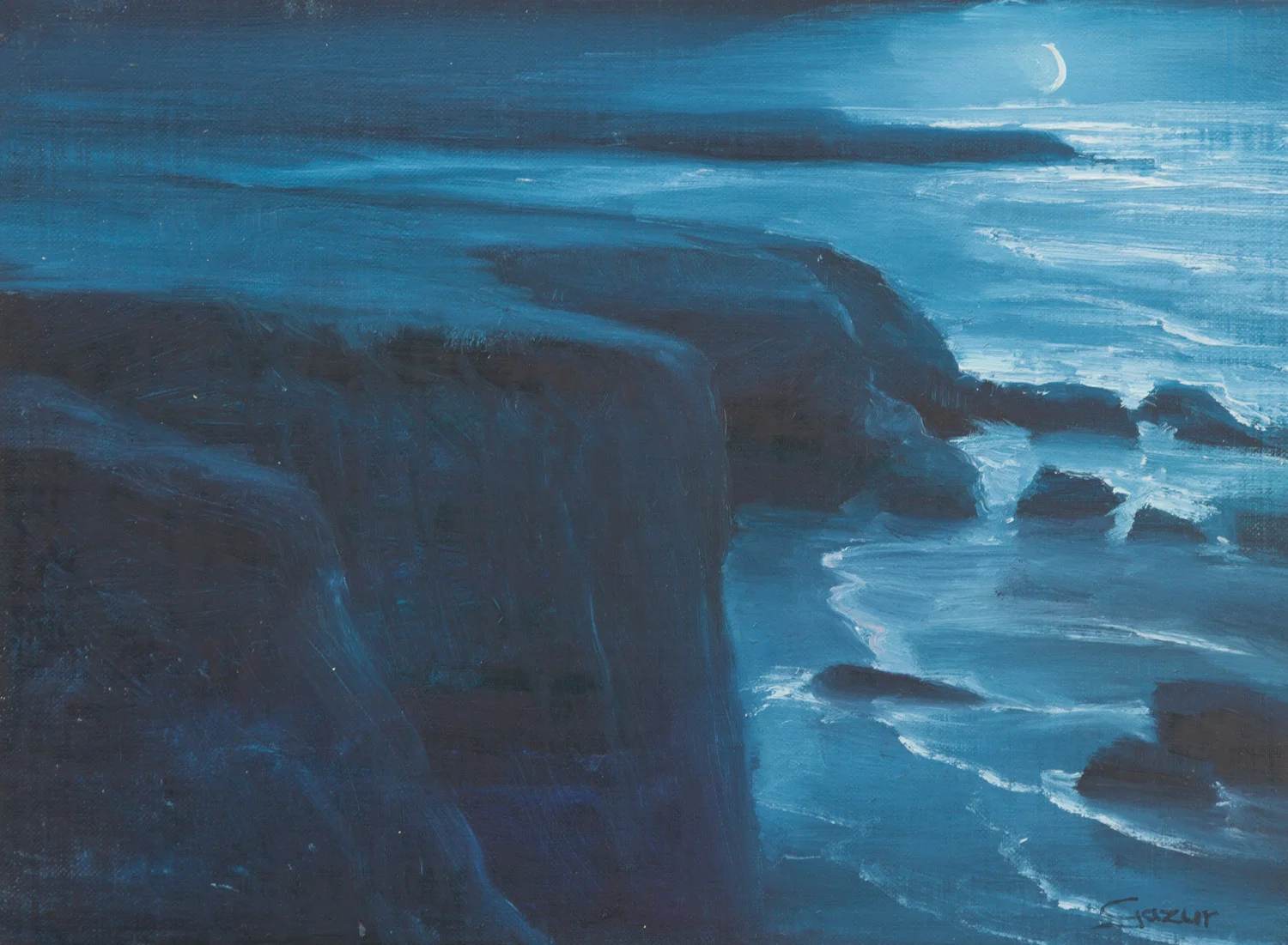 Night by Arroyo De Los Chinos 12x9
