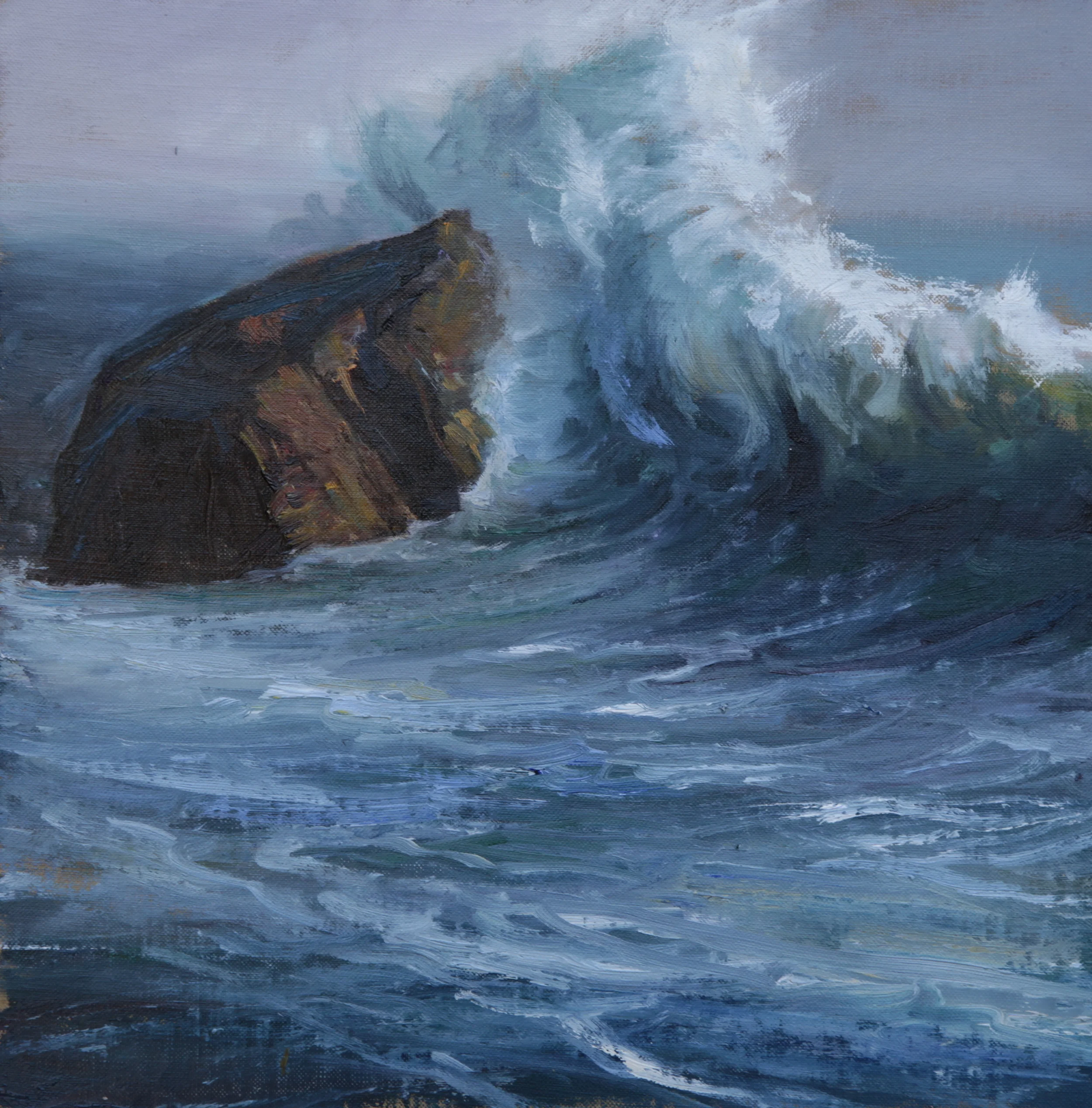 Kirk Creek, Big Sur, California | Painting by Pavel Gazur