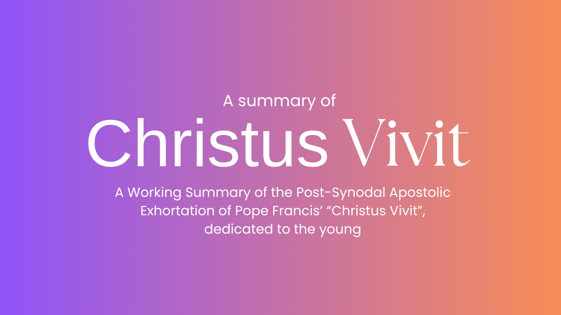 christus vivit summary cover.png