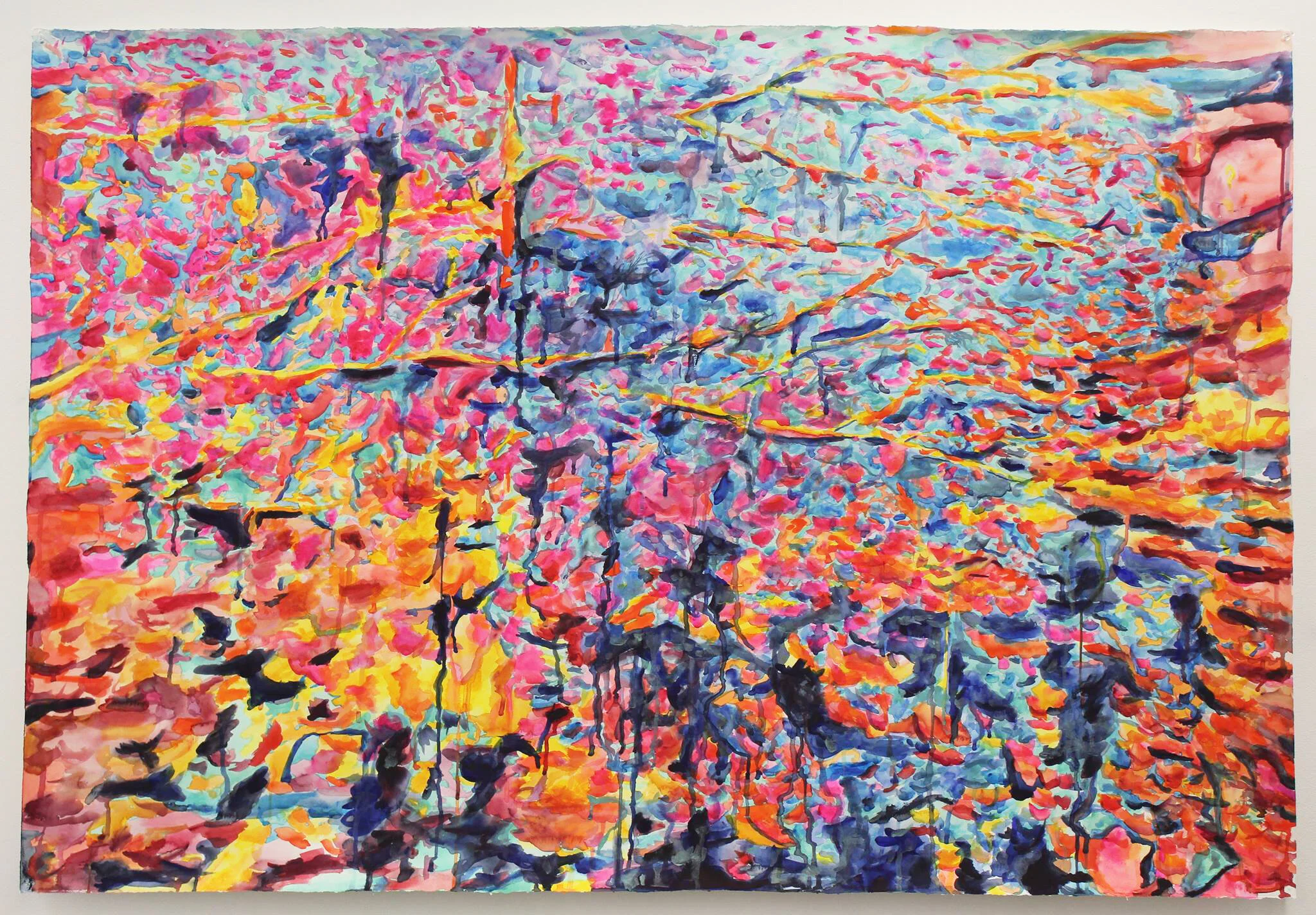   Untitled   Watercolor on Paper  41” x 61”  2017 