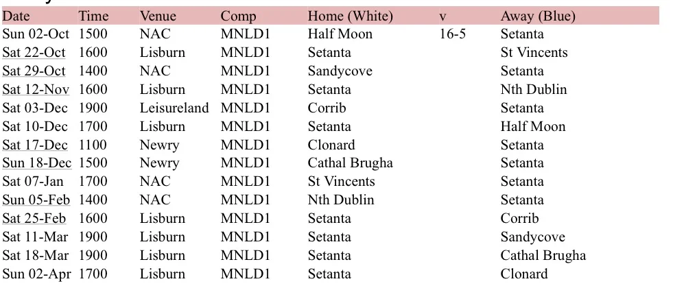 National League Fixtures 2016/17