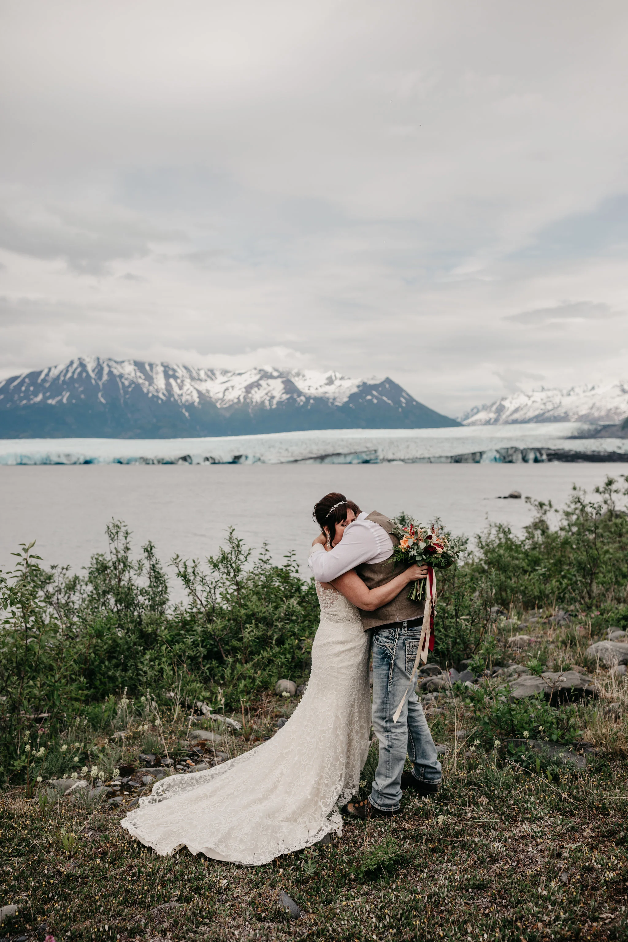 Float Plane Glacier Elopement - Alaska Destination Weddings