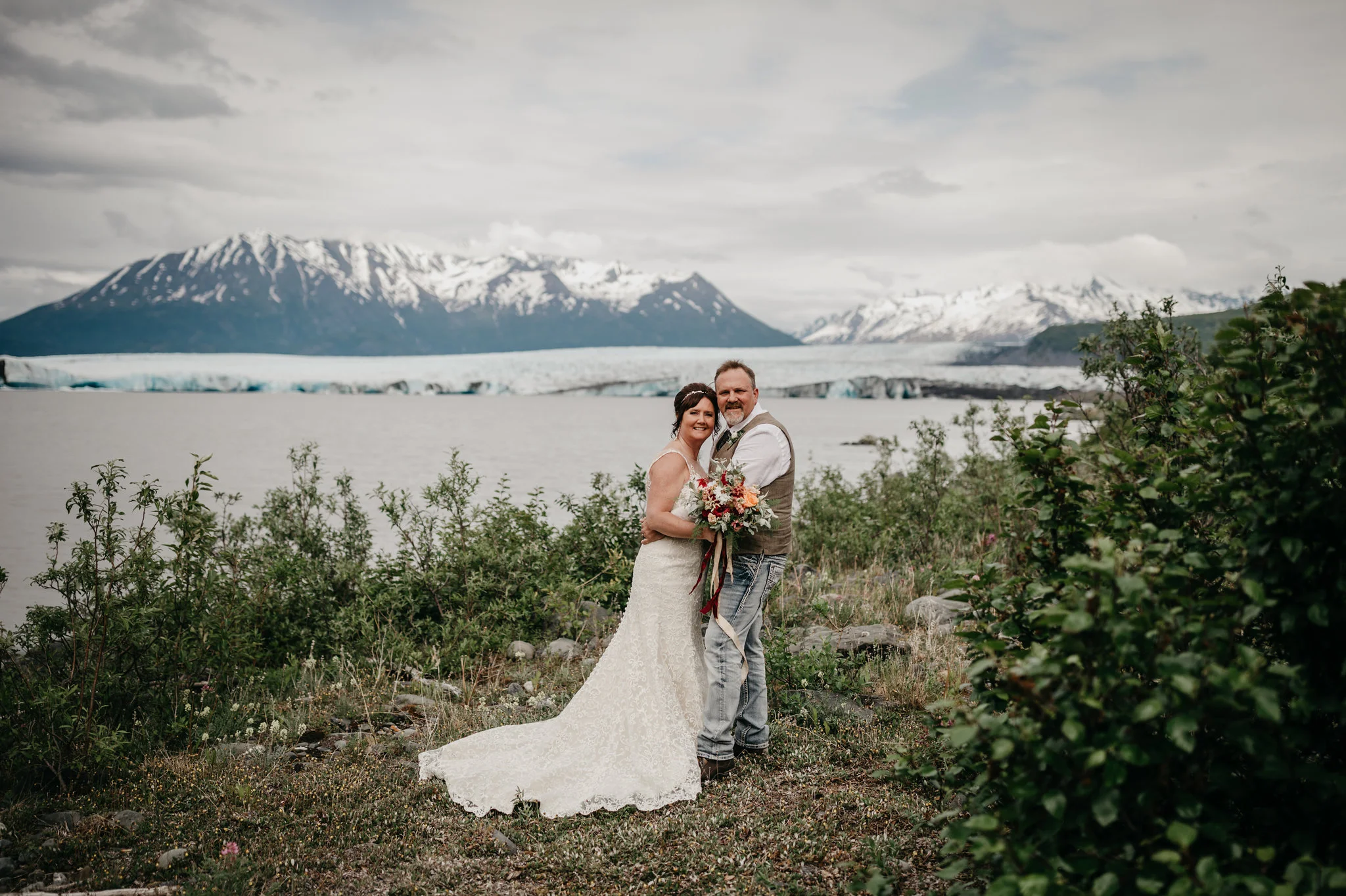 Float Plane Glacier Elopement - Alaska Destination Weddings