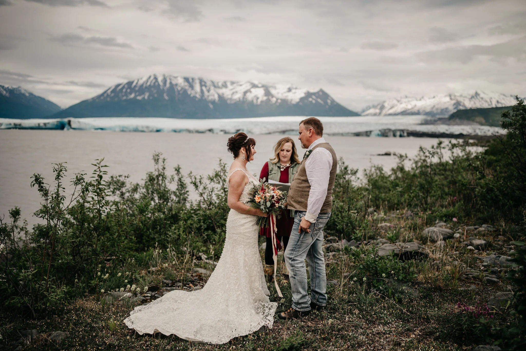 Float Plane Glacier Elopement - Alaska Destination Weddings