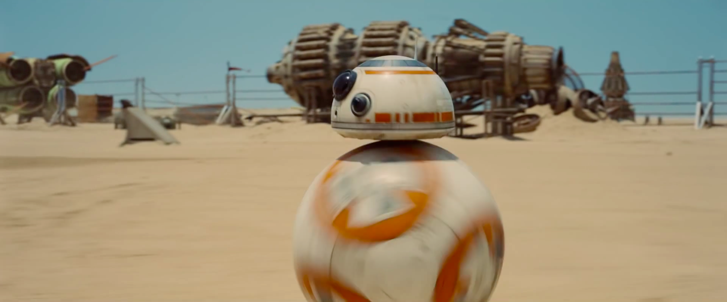 BB-8 is the emotional center of the movie, obviously.