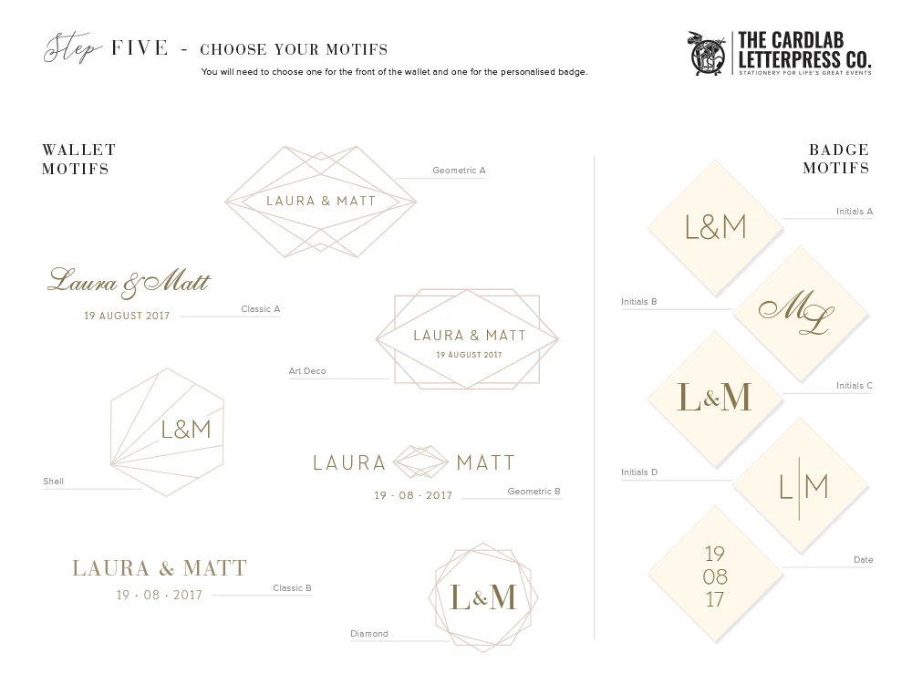Quinn Invitation Motif Options