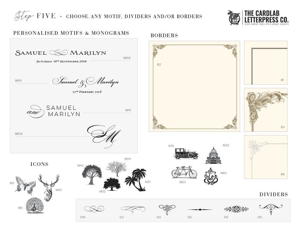 Copy of Motif Options For Brooke Invitation