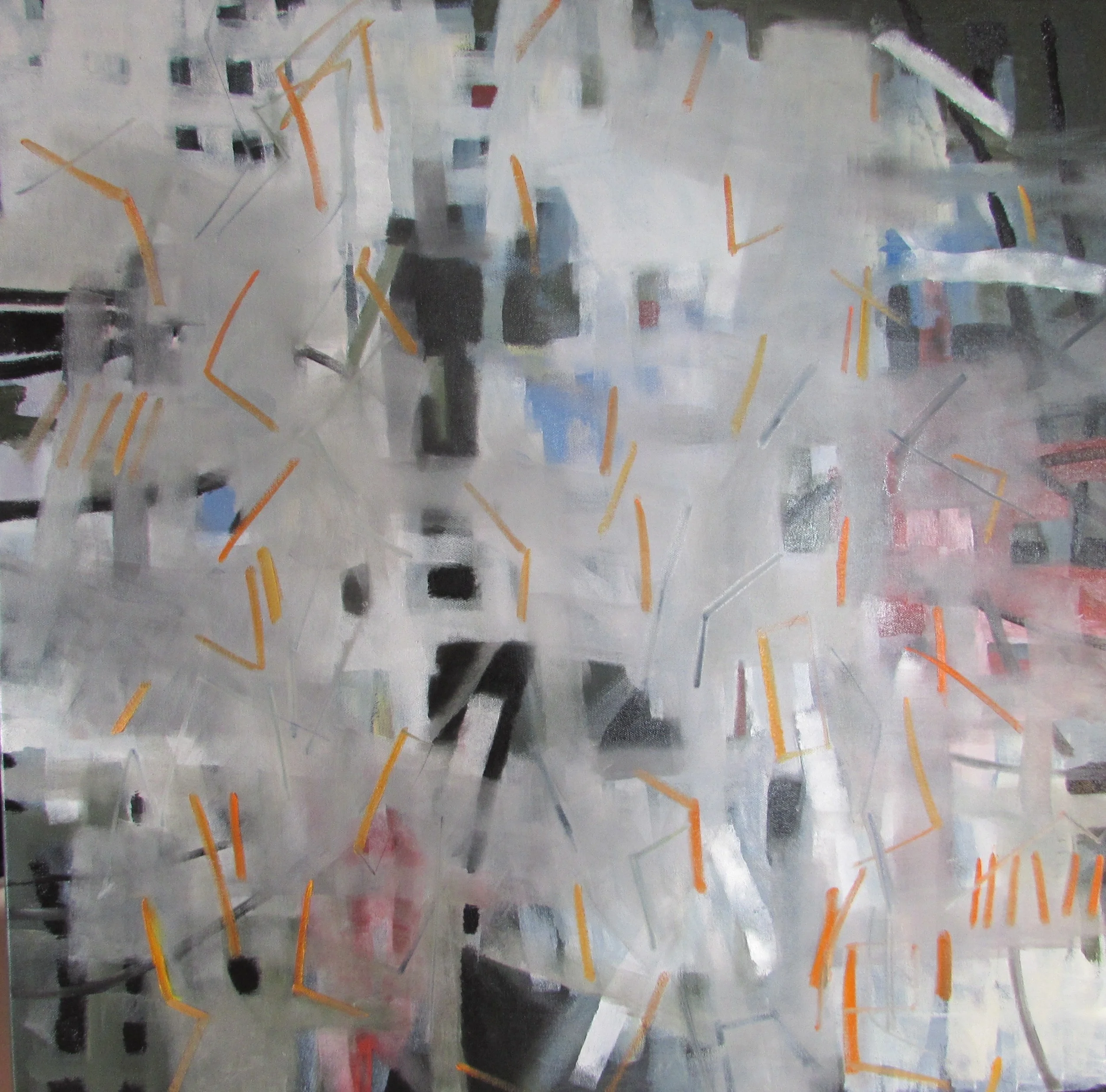 'Distillation,' 2015, oil on canvas, 77cm x 77cm.