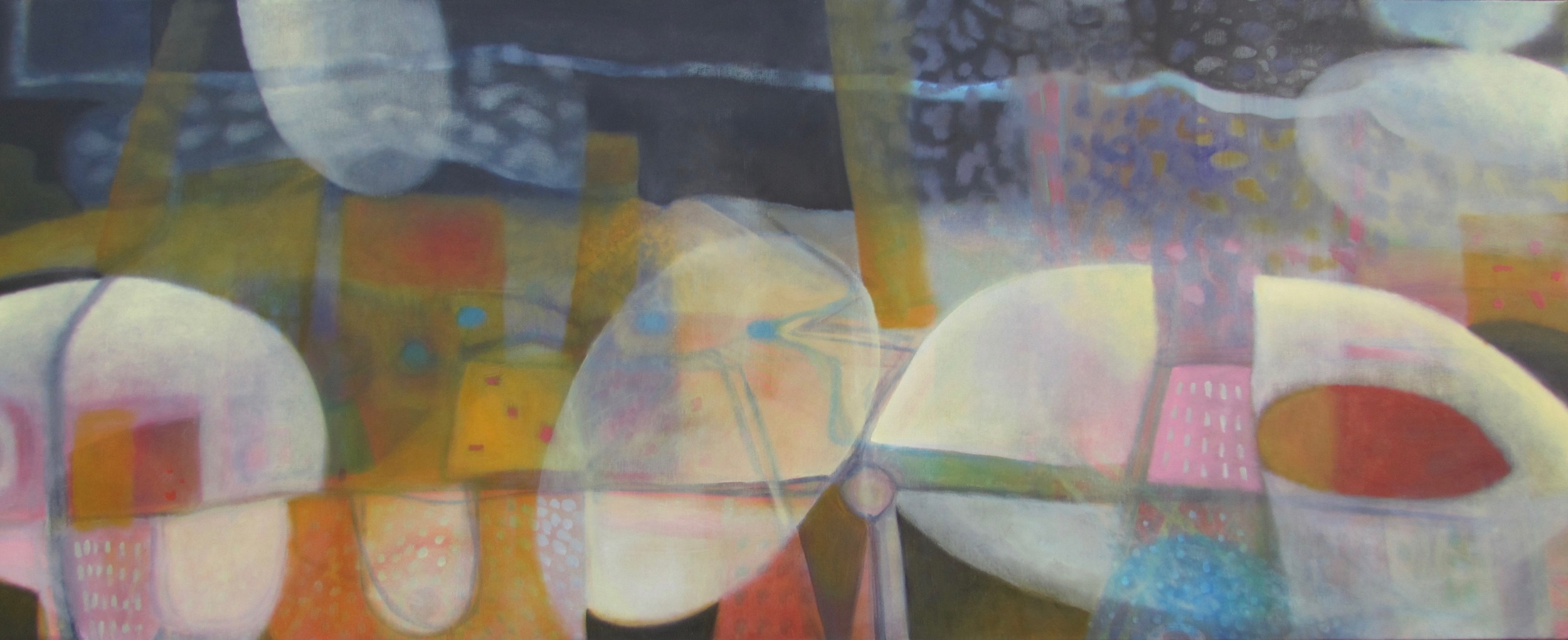 Summit 16-1, oil on canvas, 153X 61 cm 2016, SOLD