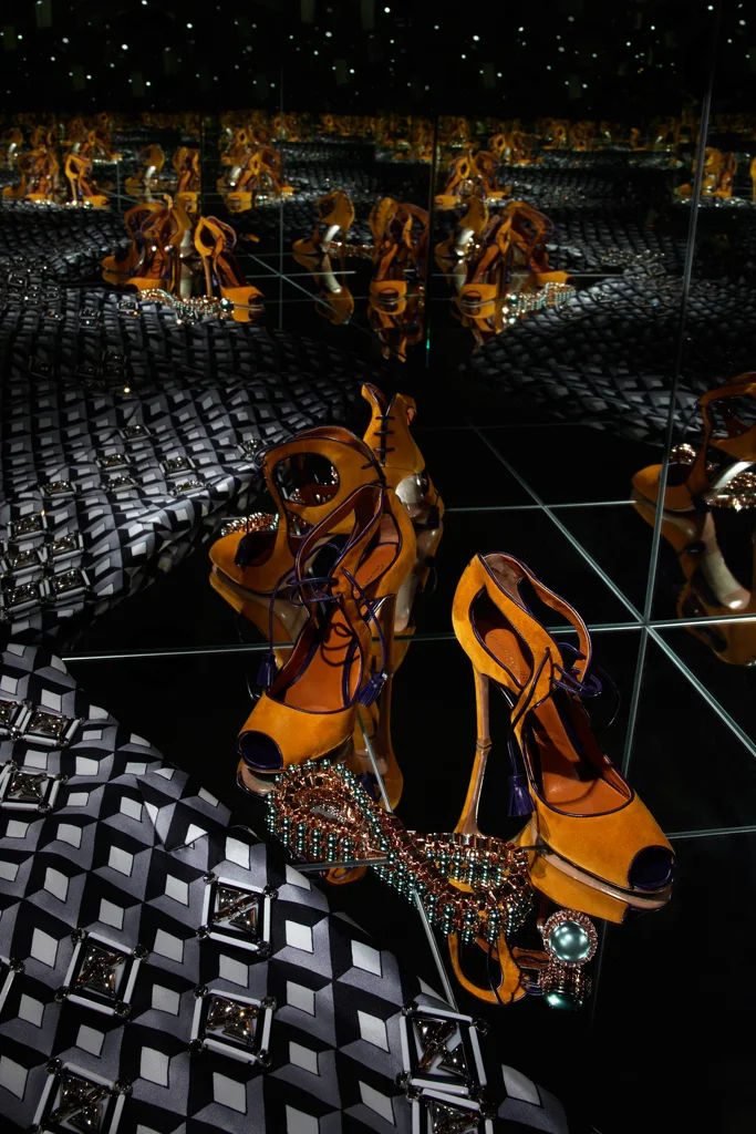 Sergio Rossi Womens Heel - Infinity Mirror Box Photography by Tom Hartford Styling by Miriam Dembach