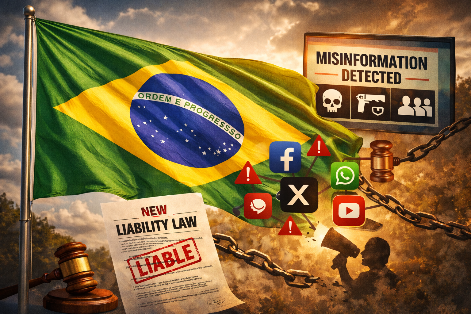 Brazil Increasing the Liability of Social Media Platforms for Third-Party Misinformation By: Taylor Mikkelson 