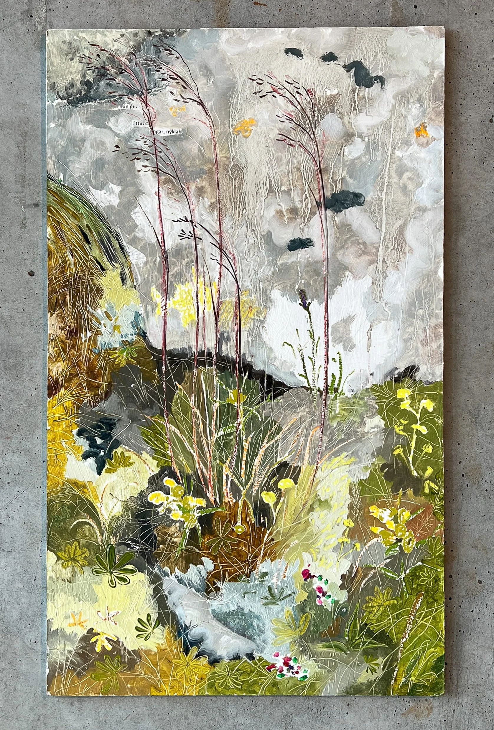 áttirnar ungar-olía og ljóð á masónít-50x30.jpg