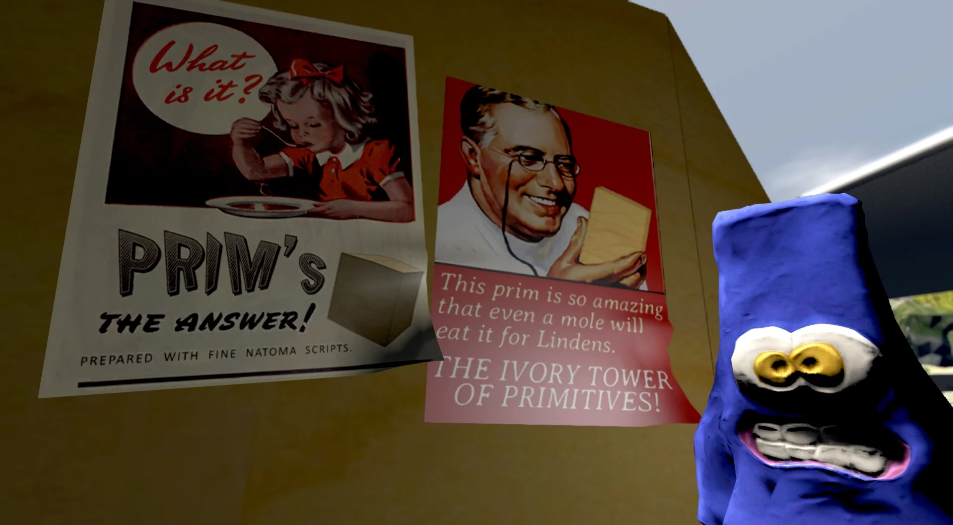 sl14b featuring a clay person made by loki eliot in rl and imported and animated in sl ...