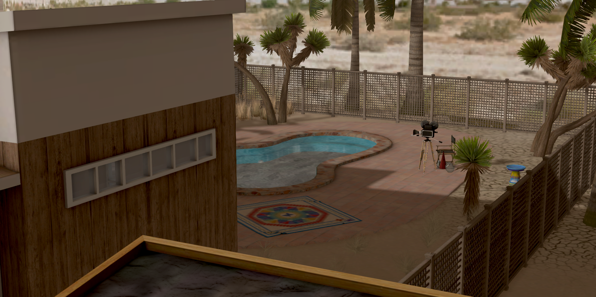 set built by marianne = palm springs ca. 1981