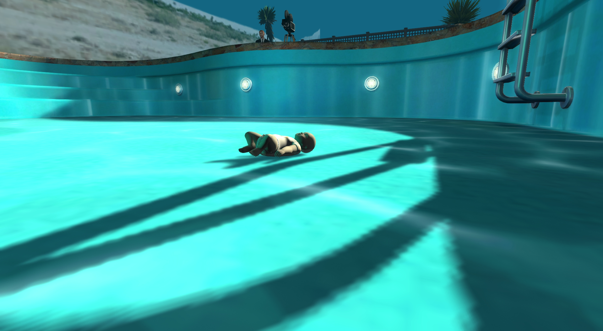 cody as avatar directing the re-enactment of his drowning as a baby....