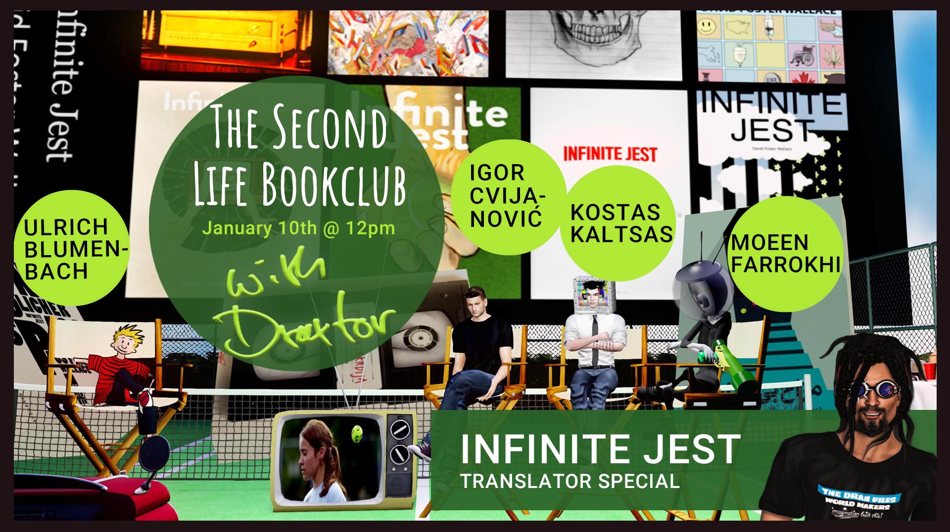 The Second Life Book Club [Infinite Jest Translator Special]