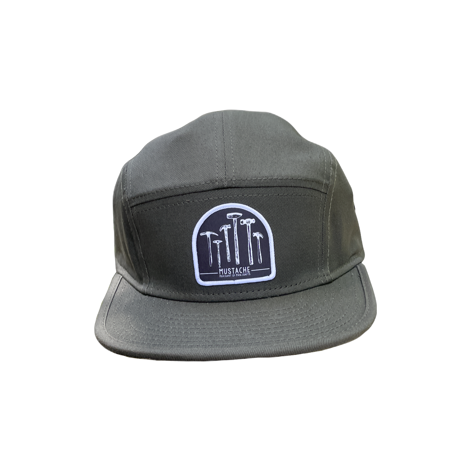 Mustache Hammer Logo Five Panel Hat