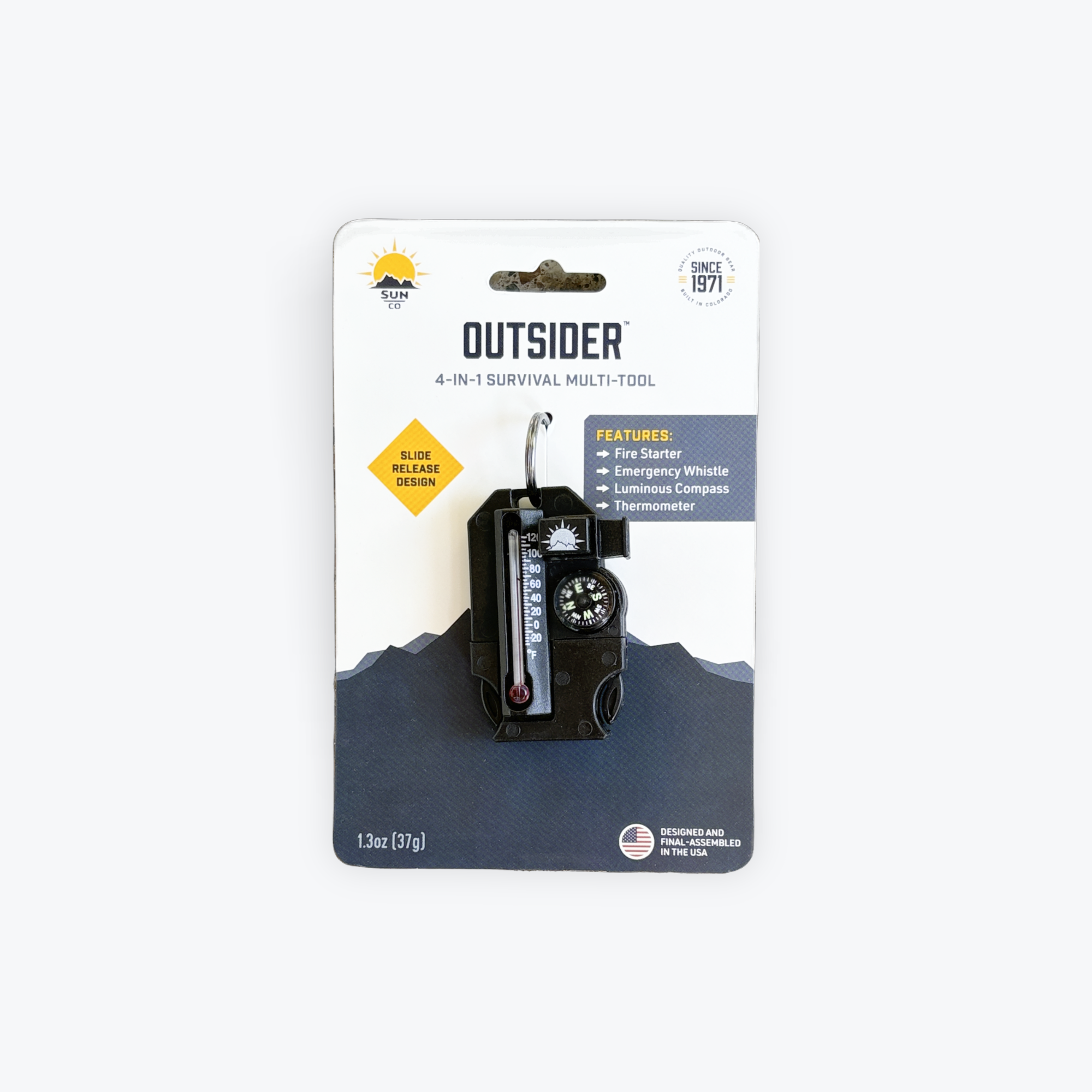 Outsider 4-in-1 Survival Tool - Edc Outdoor Firestarter