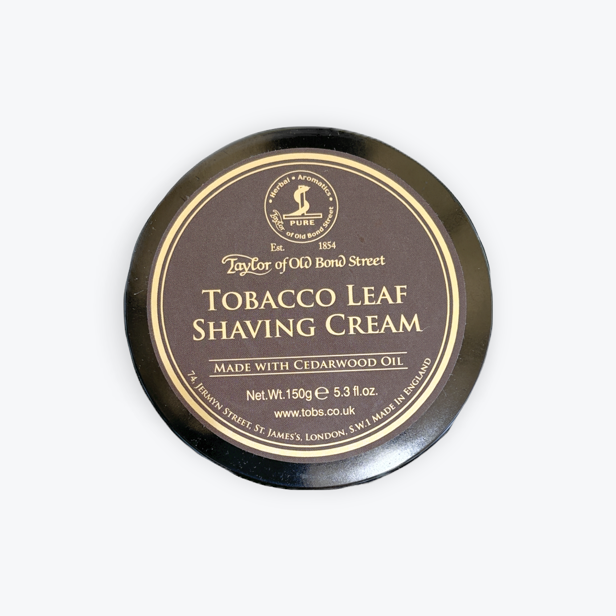 Taylor Of Old Bond Street Tobacco Leaf Shaving Cream 5.3oz