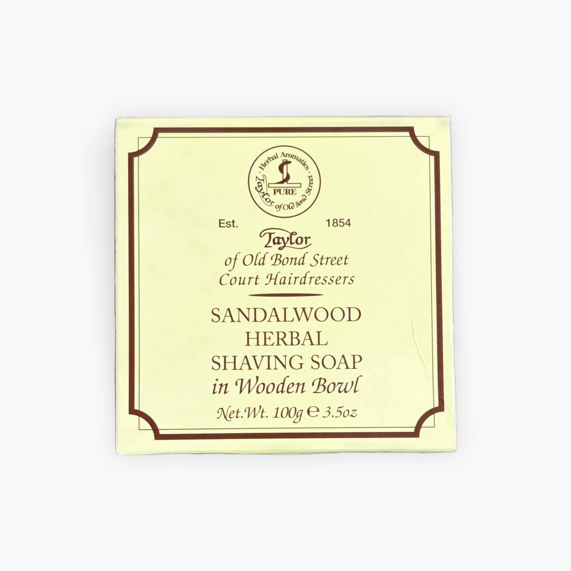 Taylor of Old Bond Street Sandalwood Shave Soap in Wooden Bowl