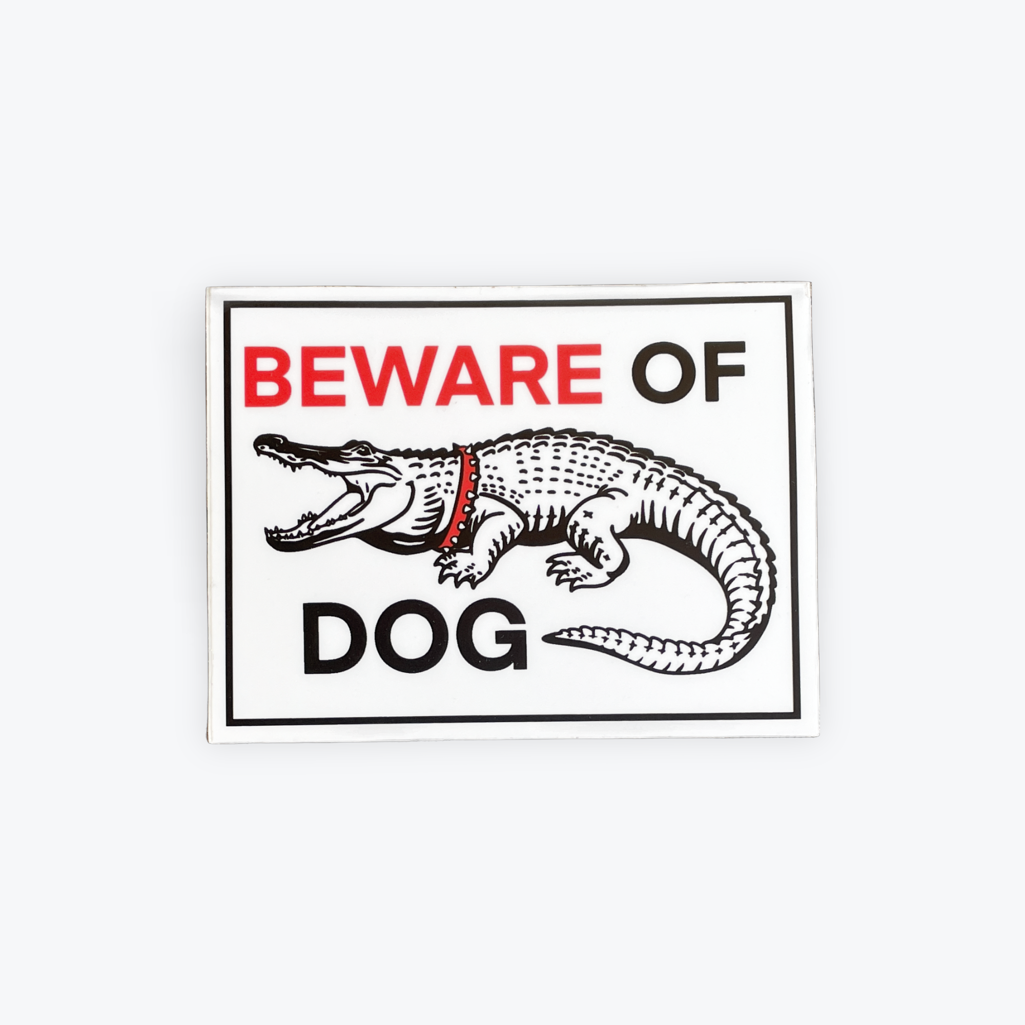 Freehand Goods Beware of Dog Sticker