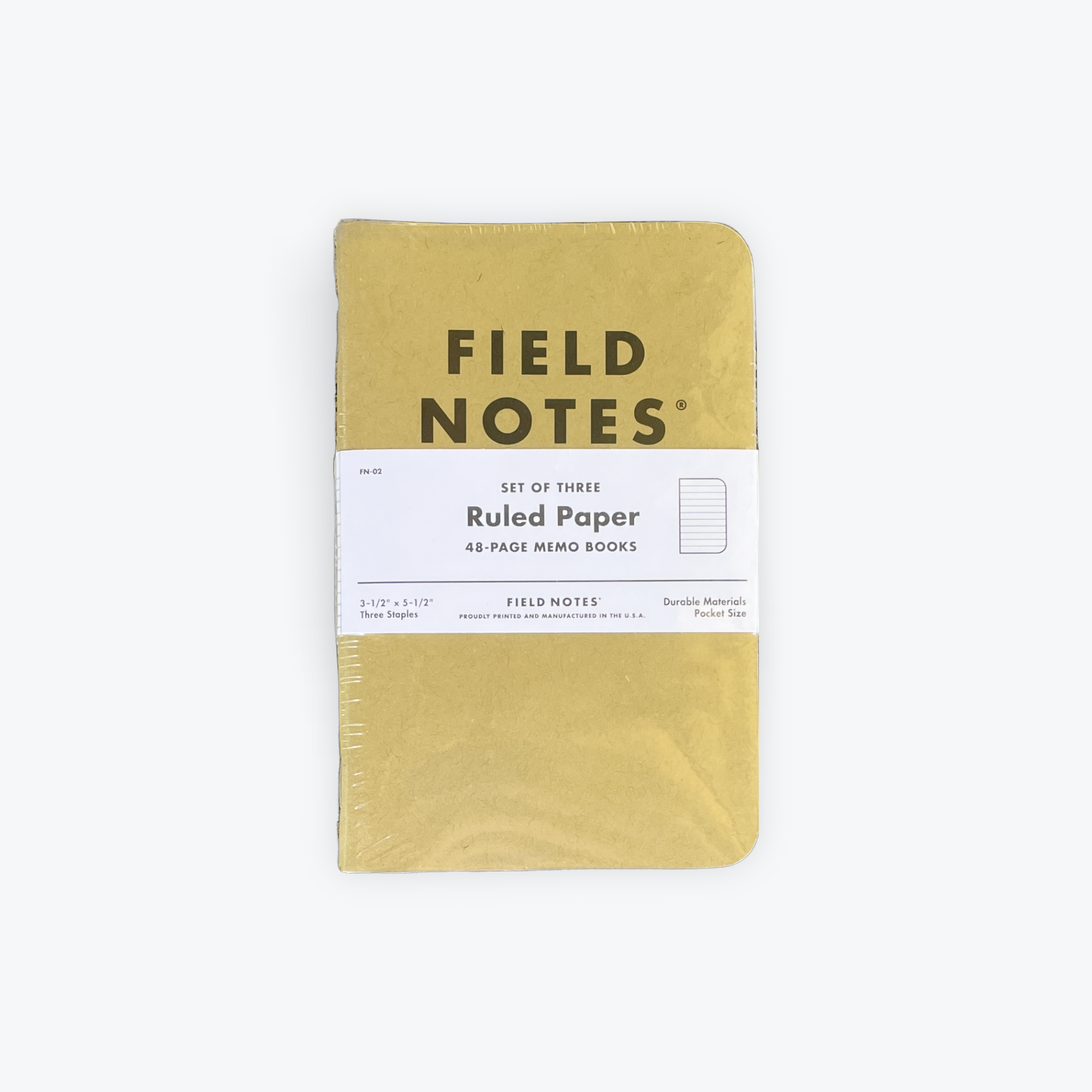 Field Notes Original Kraft 3-Pack Ruled