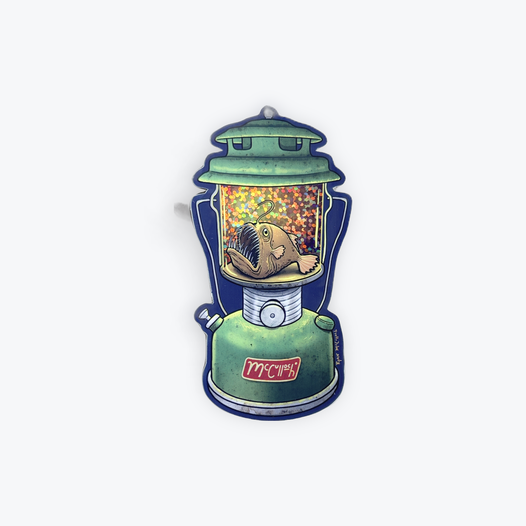 Ryan McCulloch Art Anglerfish Lantern Sticker