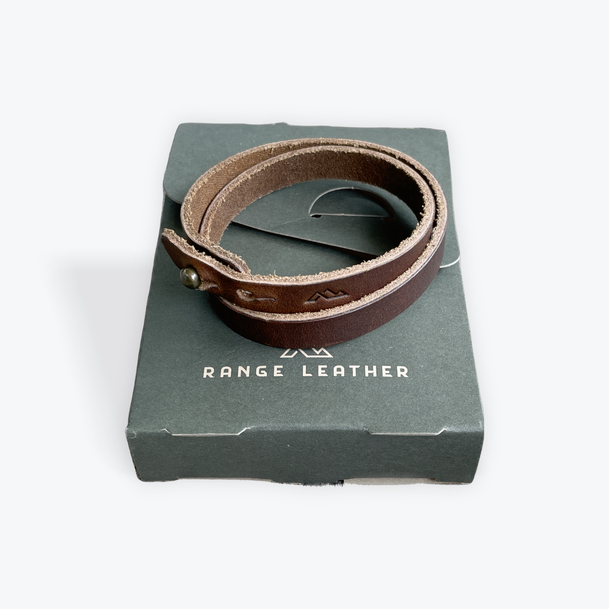 Range Leather Teton Wrap Bracelet in Brown