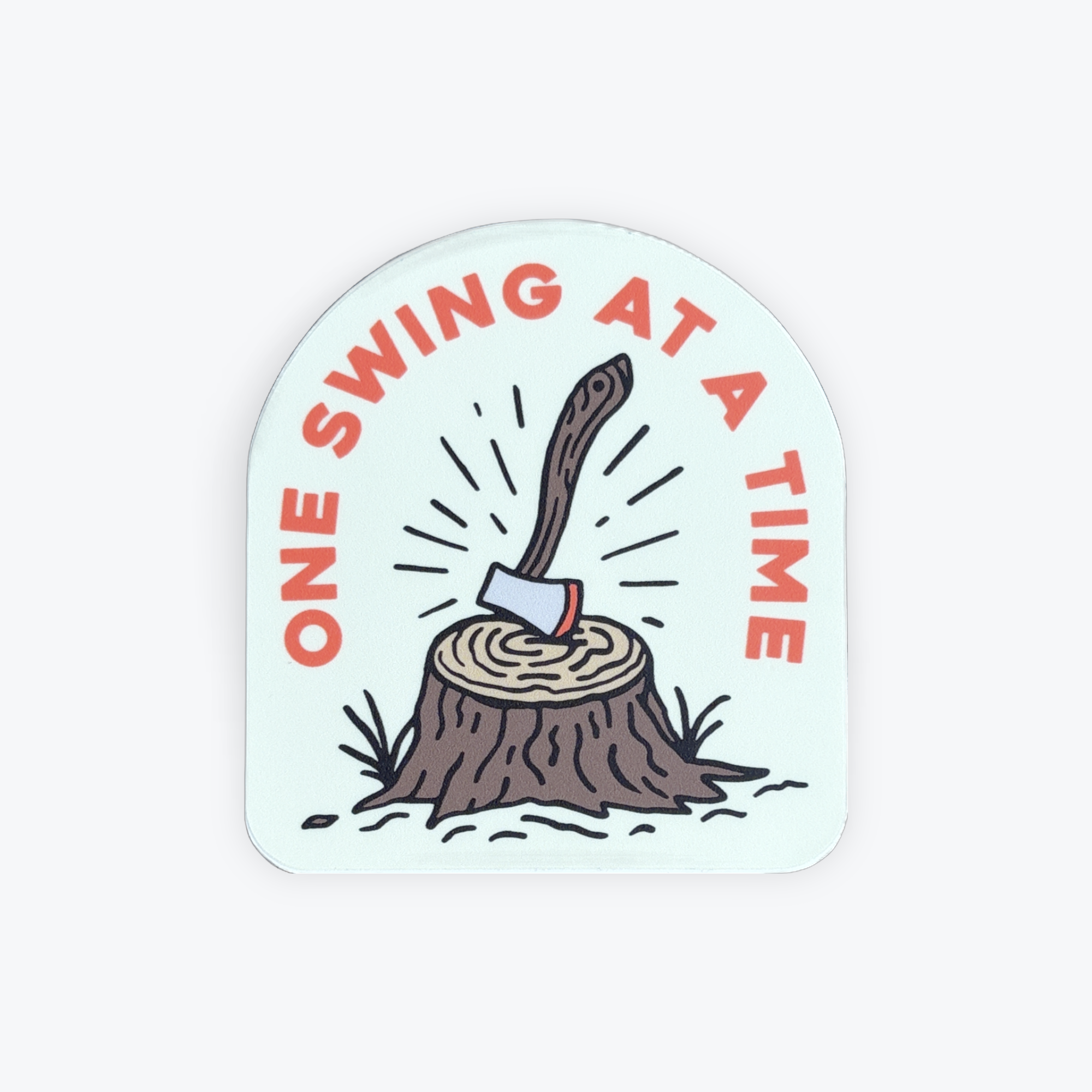 Pike Street Press One Swing At A Time Sticker