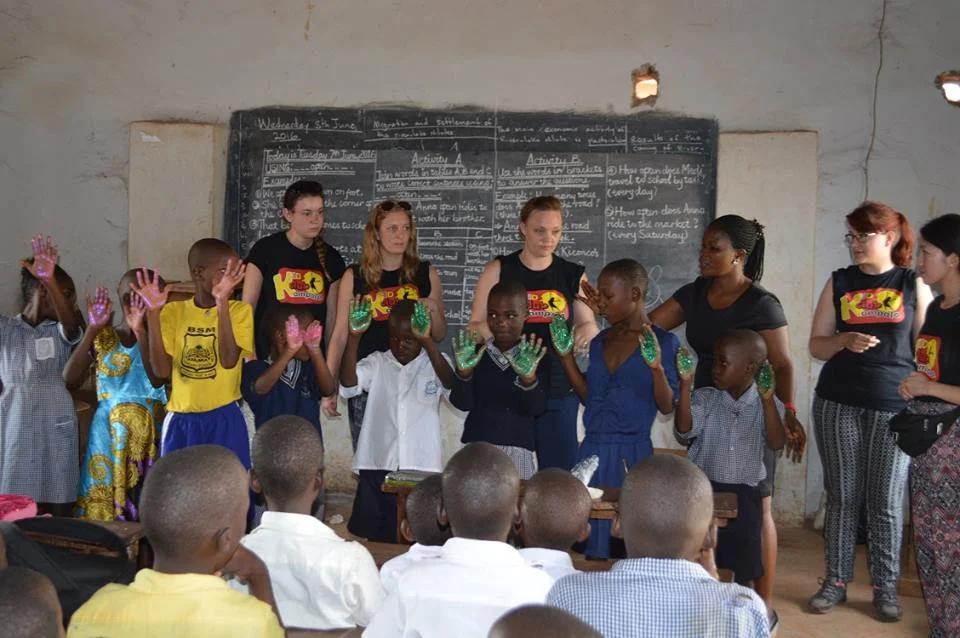 Running vital health promotion sessions with children in Kampala's slum communities