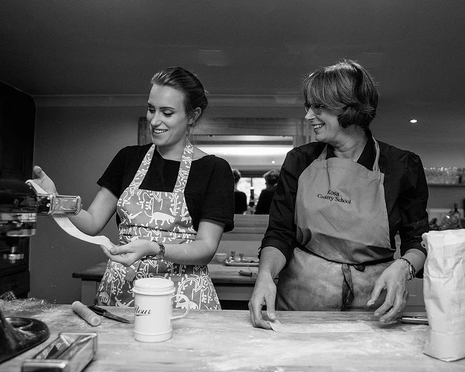 Professional Italian cookery class for two people at Rosa Italian Cookery School Brush up on your culinary skills with this day-long Italian cookery class for two, lunch and a glass of wine per person all included. Value: £150