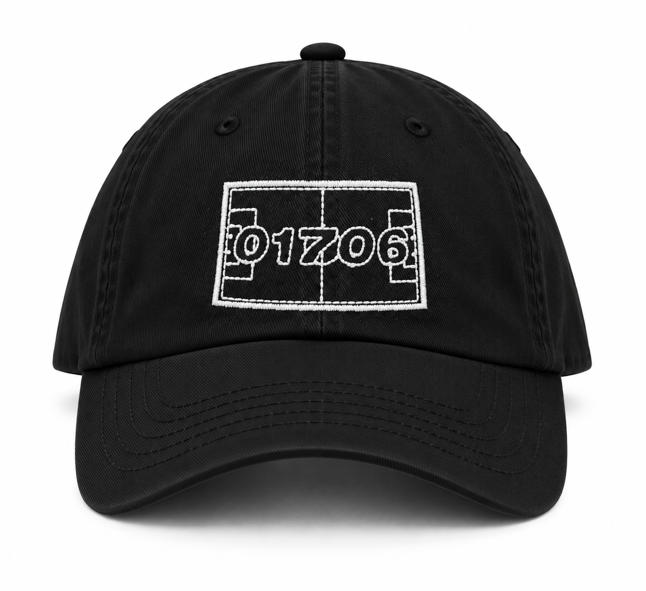 Black Cap with Football Pitch Logo.png