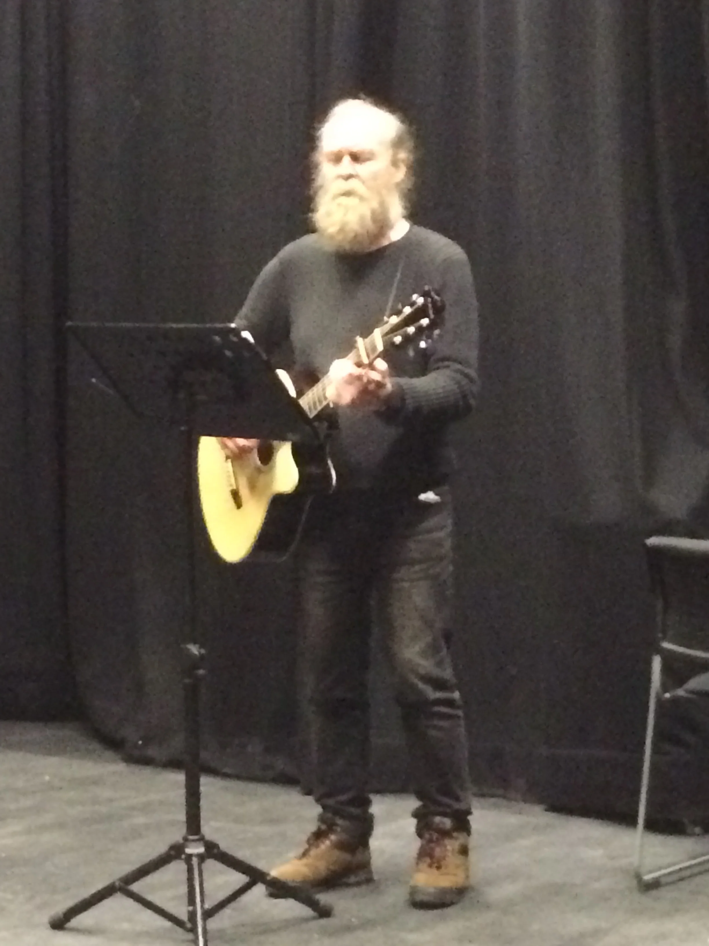 Laurie performing one of his songs