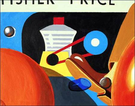 Jonathan Fenske Tractor acrylic on paper 24 x 20 inches