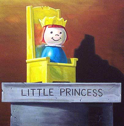 Jonathan Fenske Little Princess limited edition print 14 x 14 inches