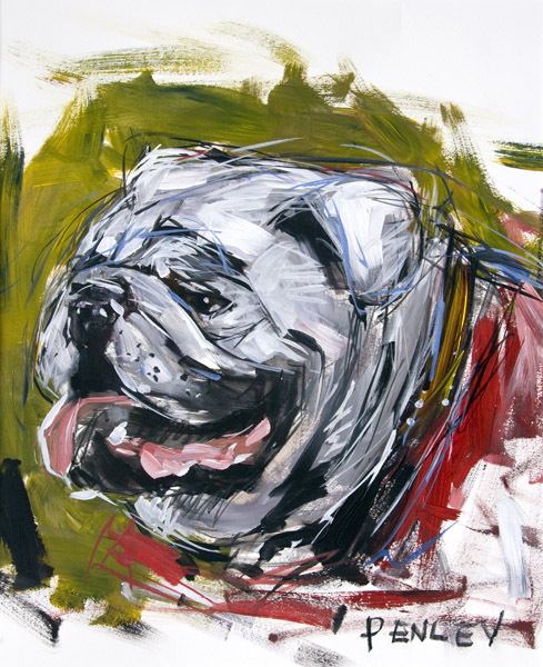 Steve Penley | Uga | acrylic on paper | 22 x 26 inches | (SOLD)
