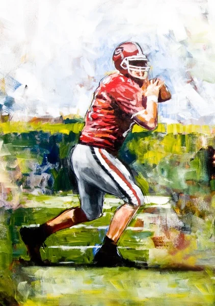 Steve Penley David Greene acrylic on canvas detail