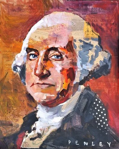 Steve Penley Washington Collage giclee print & acrylic on paper 16 x 20 inches unframed | edition of 125 18 x 24 inches unframed | edition of 85 22 x 28 inches unframed | edition of 50
