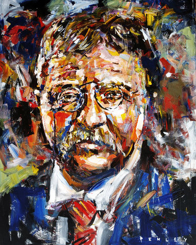 Steve Penley Teddy Roosevelt giclee print & acrylic on paper 16 x 20 inches unframed | edition of 125