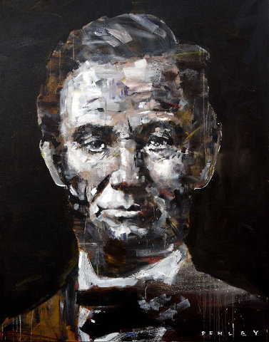 Steve Penley Lincoln giclee print & acrylic on paper 22 x 30 inches unframed | edition of 125