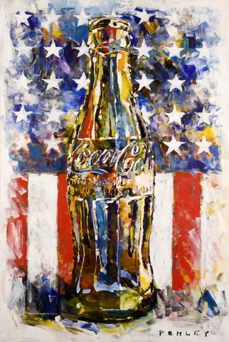Steve Penley Coke Bottle giclee print & acrylic on paper 16 x 24 inches unframed | edition of 125 22 x 33 inches unframed | edition of 50