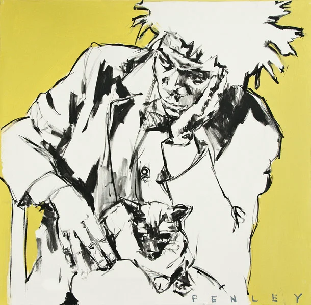 Steve Penley Jean-Michel Basquiat No. 2 acrylic on canvas 36 x 36 inches 7500.