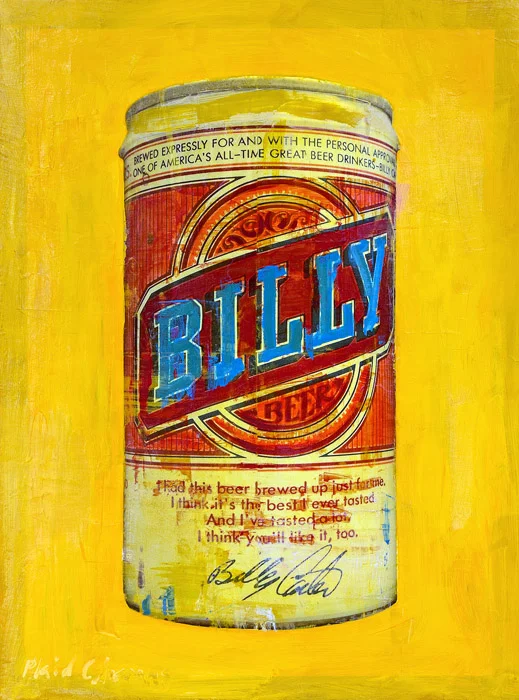 PLAID COLUMNS Billy Beer mixed media on panel 31 x 23 inches $2500