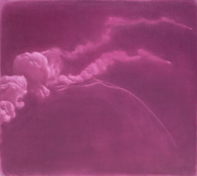 Evan Jones How To Explain Human Error To A Spaceship, Part I oil on canvas 42 x 47 inches