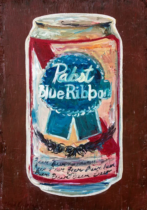 Plaid Columns PBR mixed media on panel 29 x 20 inches