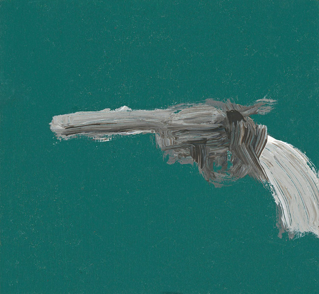 EVAN JONES Untitled acrylic on paper 4 x 4 inches