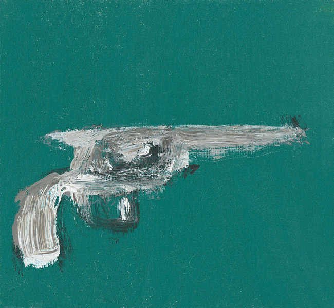 EVAN JONES Untitled acrylic on paper 4 x 4 inches